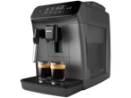 Espressor automat PHILIPS cu două cești de espresso.