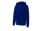 Blauwe Crivit Sweatjacka met rits en capuchon.