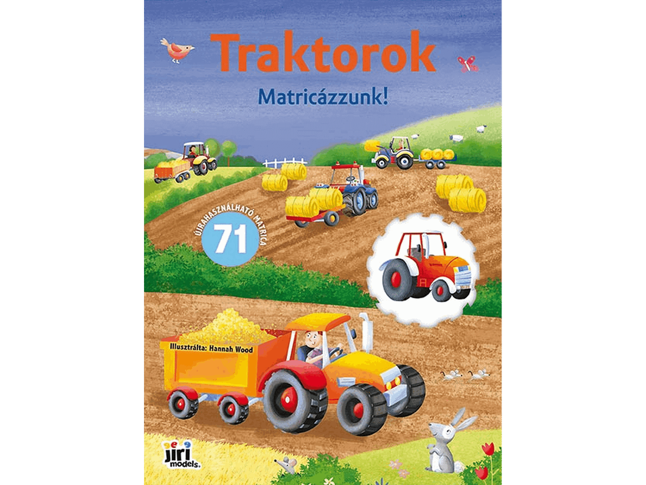 Traktoros matricás foglalkoztatókönyv gyerekeknek.