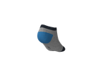 Meia de tornozelo LUPILU para criança, cinzenta com calcanhar azul.
