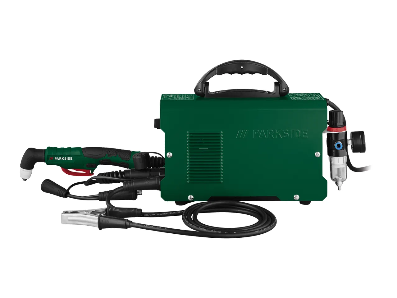 Parkside plasma cutter with accessories.