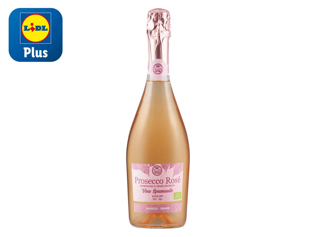 Go to full screen view: Allini Organic Prosecco Rosé - Image 1