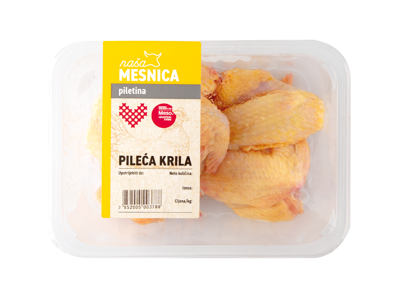 Naša Mesnica Pileća krila u pakiranju