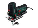 A Parkside PSTK 800 D3 jigsaw with a laser guide and accessories.
