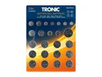 24x TRONIC button cell batteries in a multipack.