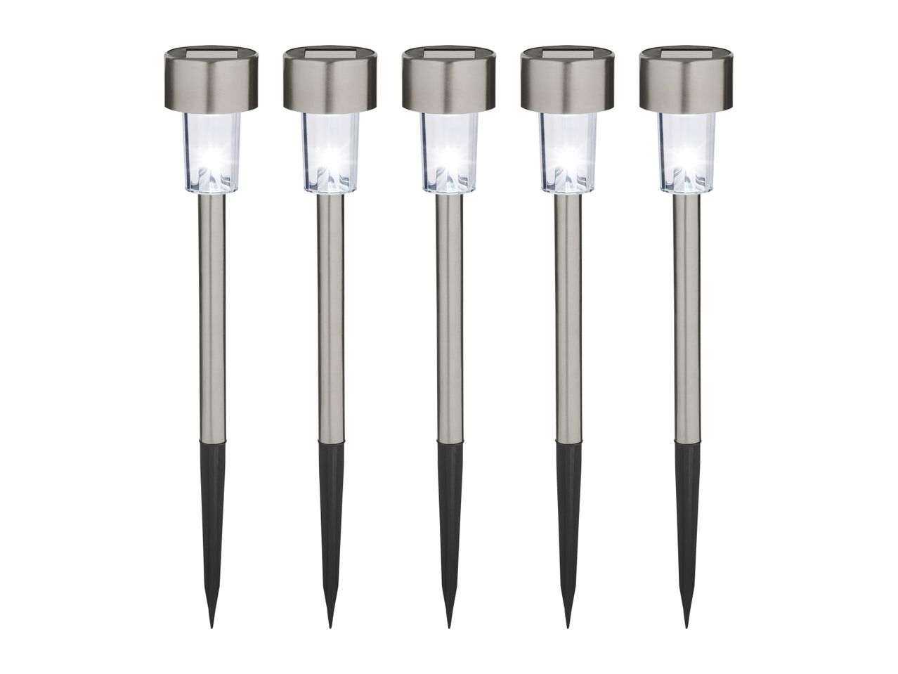 Go to full screen view: Livarno Home LED Solar Lights - 5 Pack - Image 2