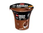 Milbona's nye High Protein chokolademousse i en kop.