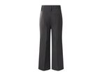 Dark grey women's trousers with a wide leg and back pockets.