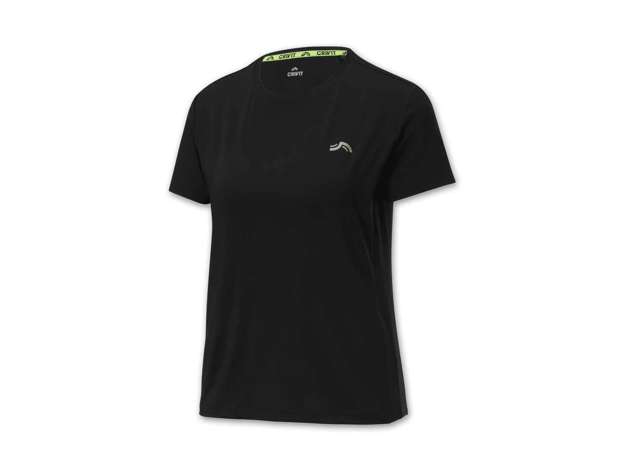 Crivit Damen-Laufshirt in Schwarz.