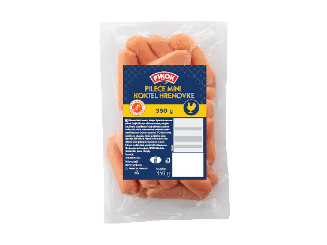 Pakiranje Pikok pilećih mini hrenovki, 350 g