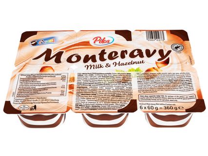 Monteravy mogyorós tejdesszert