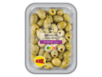 Chef Select groene olijven met knoflook, XXL formaat.
