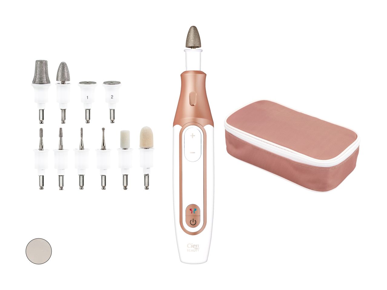 Cien Beauty Maniküre- und Pediküre-Set mit Handgerät und Zubehör.