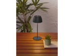 LIVARNO home Cordless LED Table Lamp on a wooden table with a plant