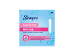 Tampons Siempre Mini, 64 unités, avec technologie de confort et protection optimale.