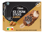 Gelatelli mandulás fagylaltpálcikák tejcsokoládéval.