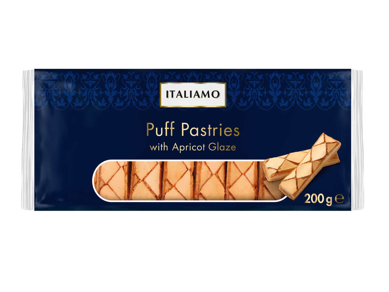 Paquet de feuilletés à la confiture d'abricot, 200g