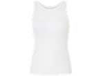 Bijela ženska majica bez rukava.