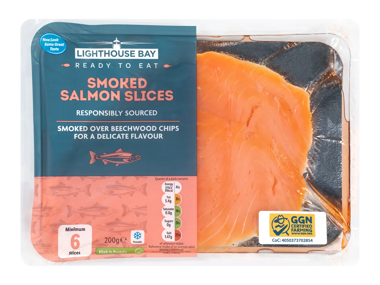 Lighthouse Bay Smoked Salmon Slices'