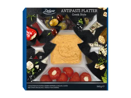 Görög stílusú antipasti tál