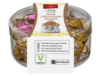 Favorina milk chocolate angels in a transparent box, Fairtrade certified and vegetarian