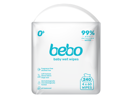 BEBO Бебешки влажни кърпички