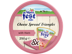 Alpenfest smeerkaas driehoekjes met ham, 250g