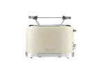 Cream-colored Silvercrest toaster with '1973' embossed on the front.