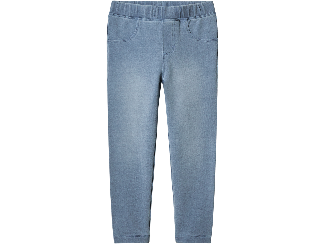 Dječje plave tajice s izgledom trapera i elastičnim pojasom