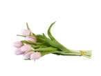 Ramo de tulipas rosa claro.