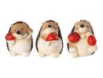 Livarno Home Hedgehogs Autumnal Decorations - 3 Pack
