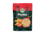 Panko krydret rasp i en pose med billede af panerede kyllingestykker og chili.