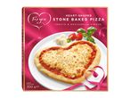 Heart-shaped stone baked pizza with tomato and mozzarella cheese, 300g.