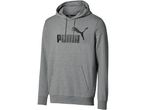 A gray Puma hoodie with a black logo on the front.