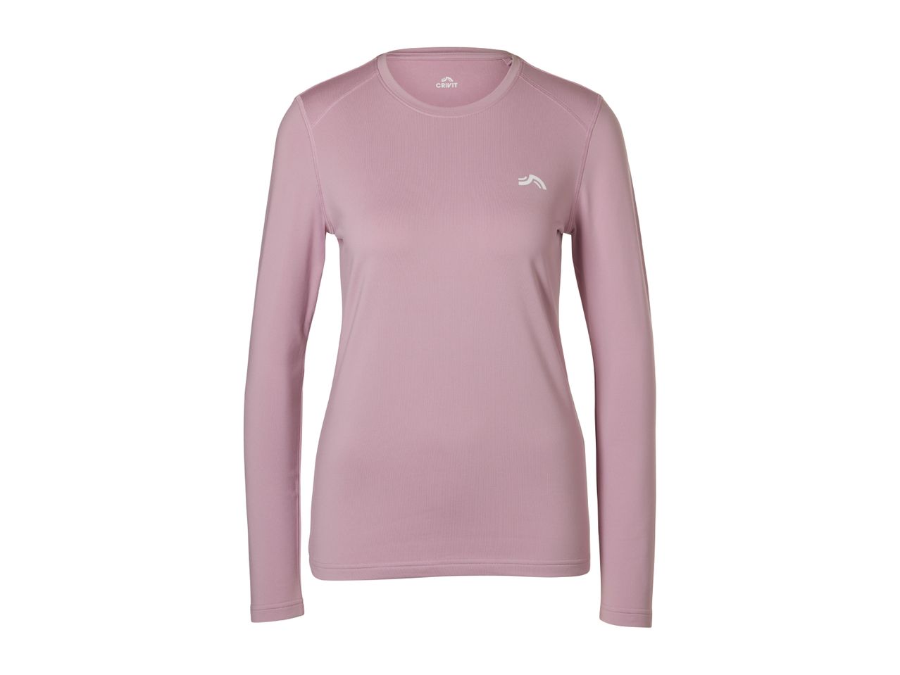 Women's long-sleeved sports top in dusty pink