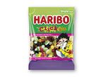En pose Haribo Click Mix slik med forskellige frugtgummier.