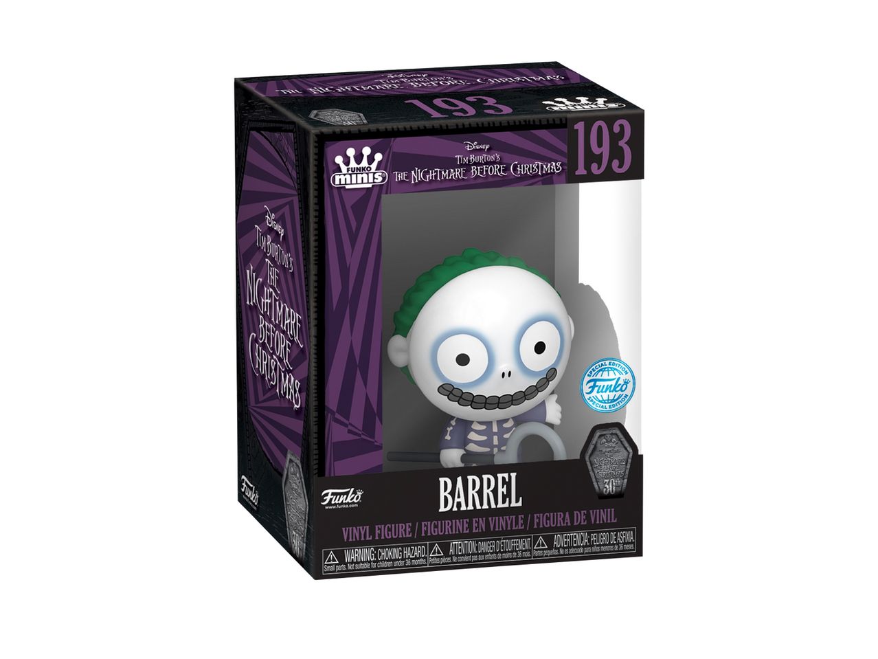Funko Mini Barrel figure from The Nightmare Before Christmas