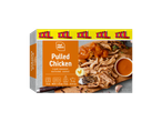 CHEF SELECT Pulled Chicken XXL verpakking met bereidingsinstructies en 650g inhoud.