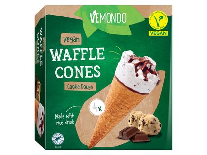 Rizsalapú vegán tölcséres jégkrém