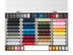Set de ață de cusut Crelando® cu bobine în diverse culori.