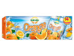 14 pakjes Solevita sinaasappelsap.