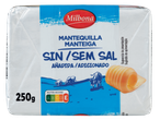 Manteiga sem sal, 250g, com Nutri-Score A.