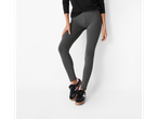 esmara® Ladies' Thermal Leggings in dark grey, paired with black and white sneakers.