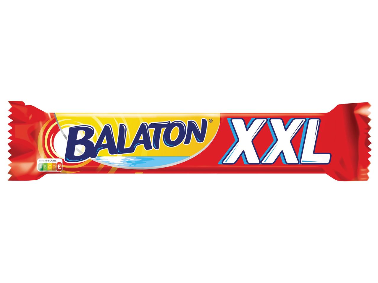 Balaton XXL csokoládé szelet csomagolása.