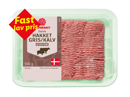 MADVÆRKET Hakket grise- og kalvekød