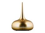 Gold-colored essential oil diffuser with timer buttons on a white background