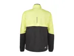 Men's running jacket in neon yellow and black, back view