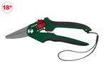 Parkside garden shears with a red 18+ age restriction symbol.