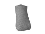 Single grey ankle sock on a white background