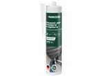 A tube of Parkside transparent rubber sealant for bonding and sealing, 310 ml.
